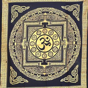 Panza Mandala Om Gold Black