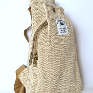 Rucsac Crossbody din Canepa Bej