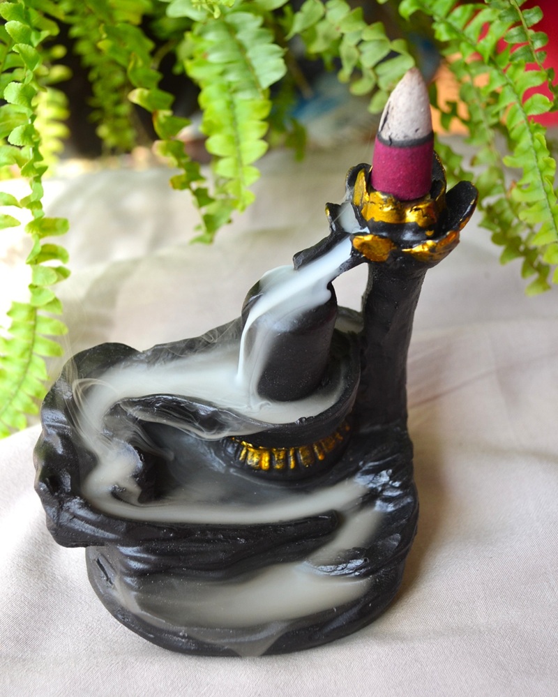 Cascada de fum Shivalingam cu conuri backflow - imagine 3