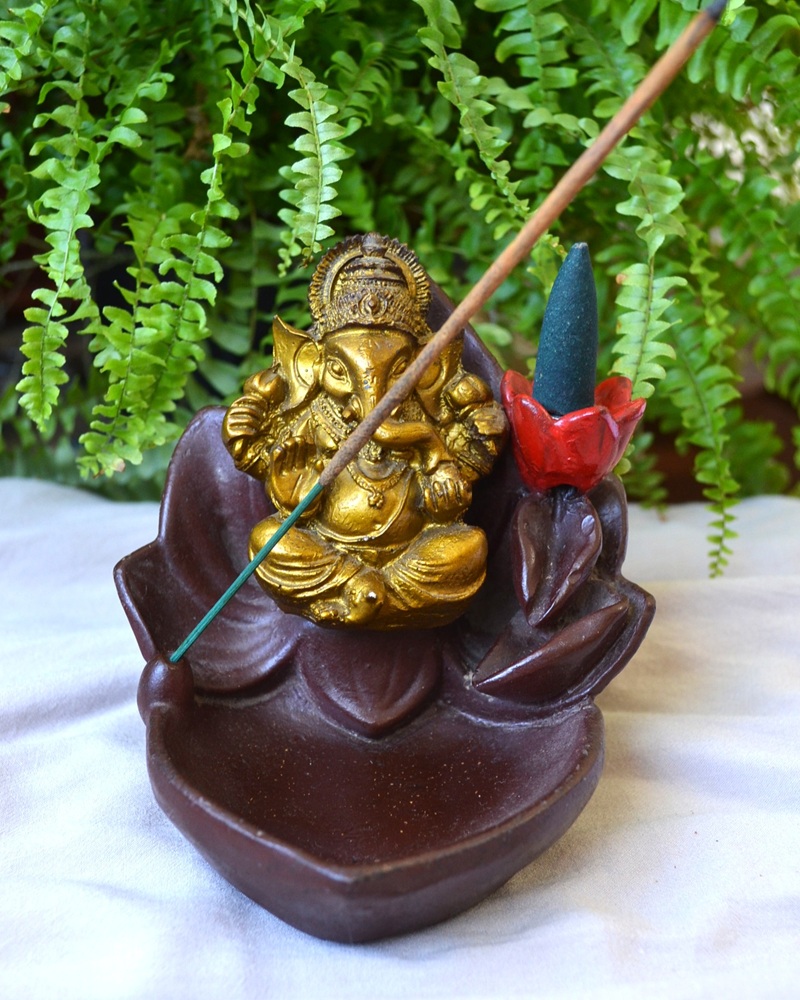 Cascada de fum Ganesha Lotus cu conuri backflow - imagine 2