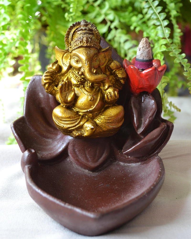 Cascada de fum Ganesha Lotus cu conuri backflow - imagine 3