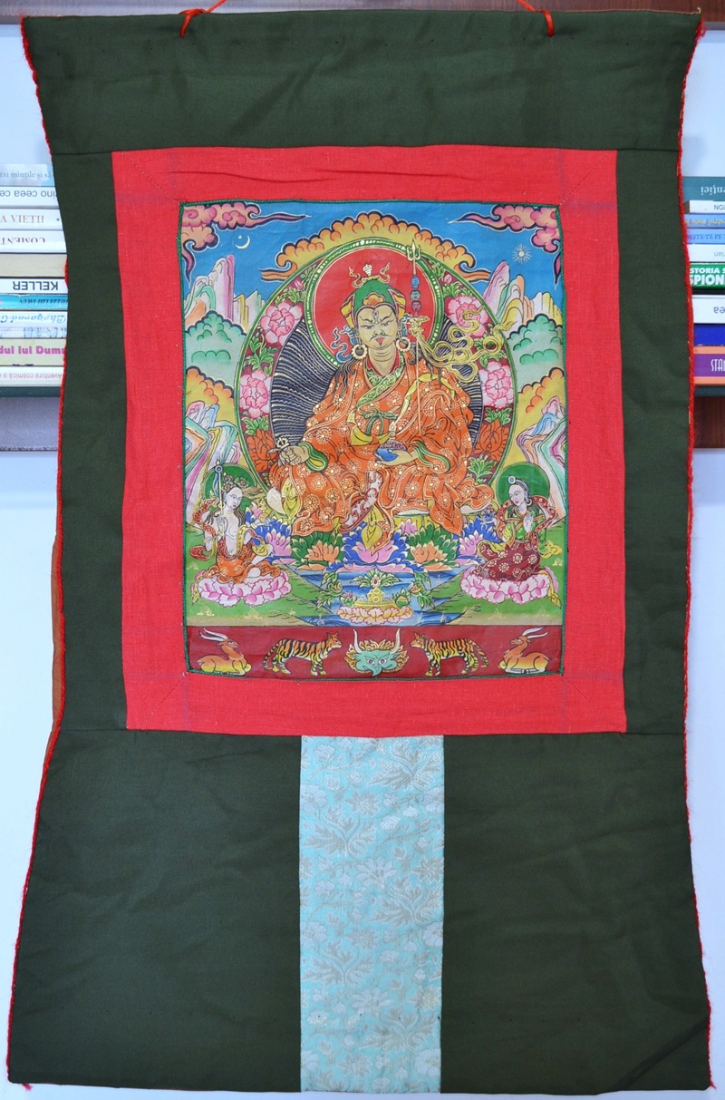 Thangka Tibetana Padmasambhava (Guru Rinpoche) - imagine 2