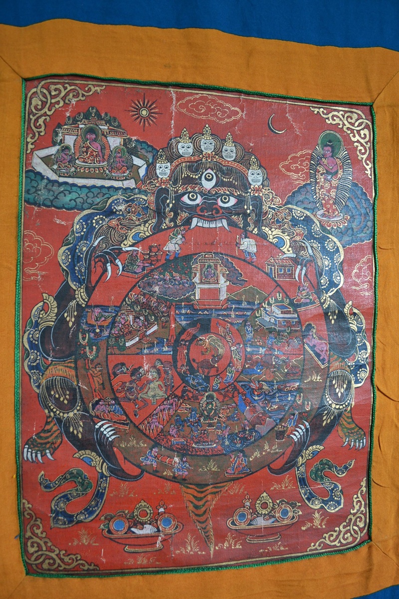 Thangka Tibetana Roata Vietii - imagine 3