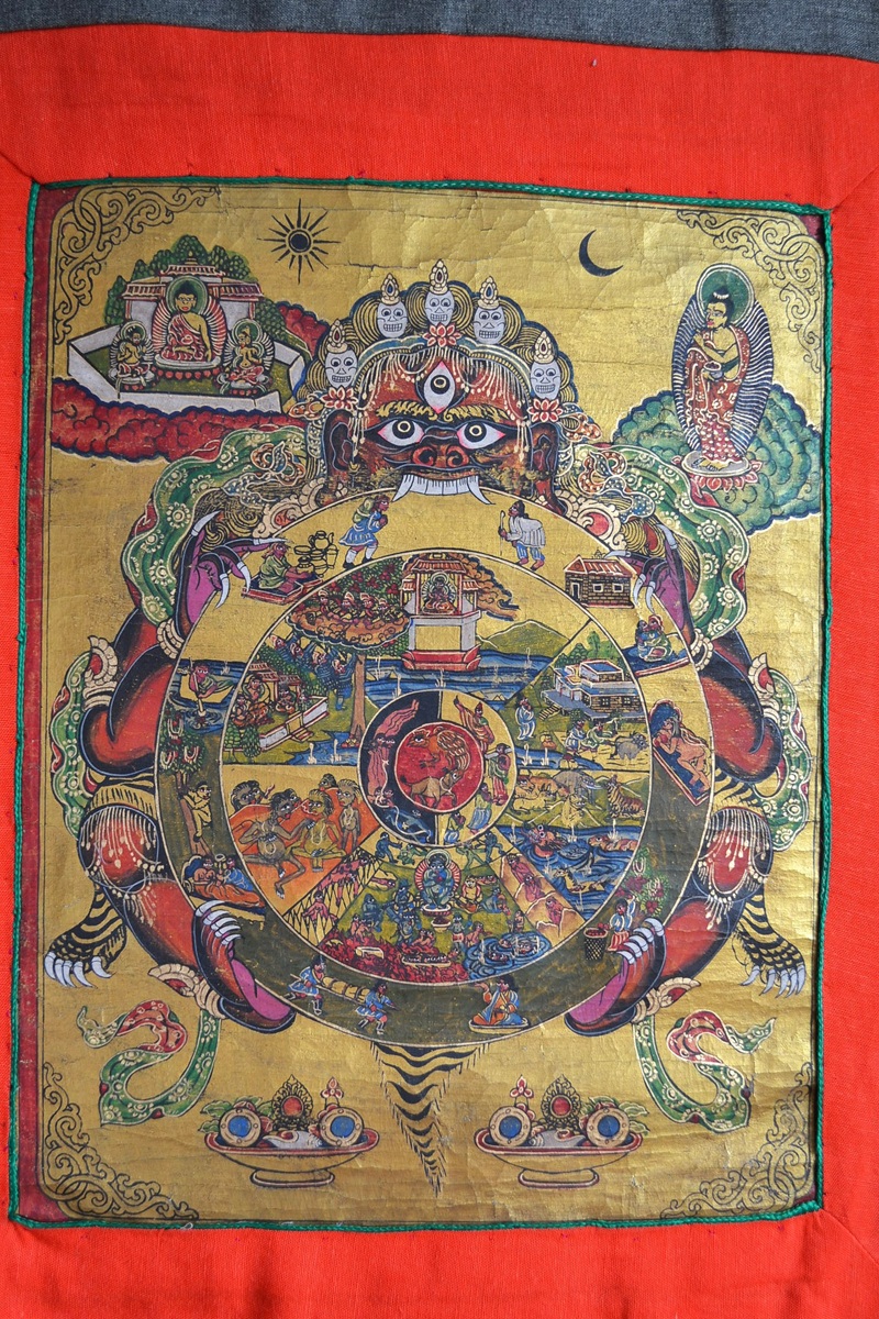 Thangka Tibetana Roata Vietii - imagine 5
