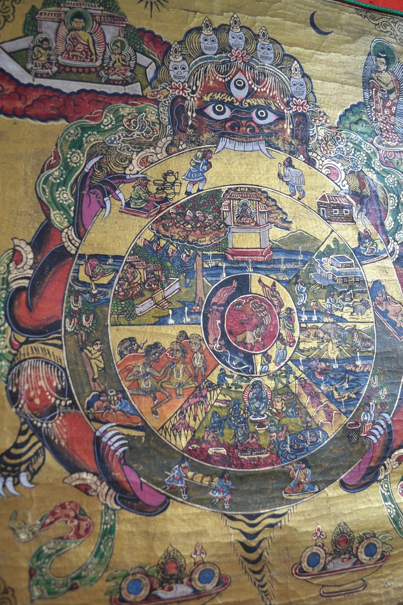 Thangka Tibetana Roata Vietii - imagine 4
