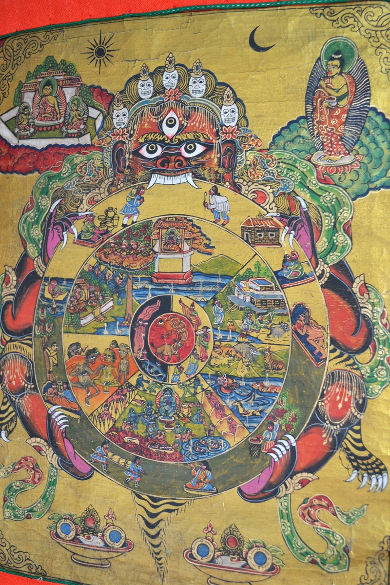 Thangka Tibetana Roata Vietii