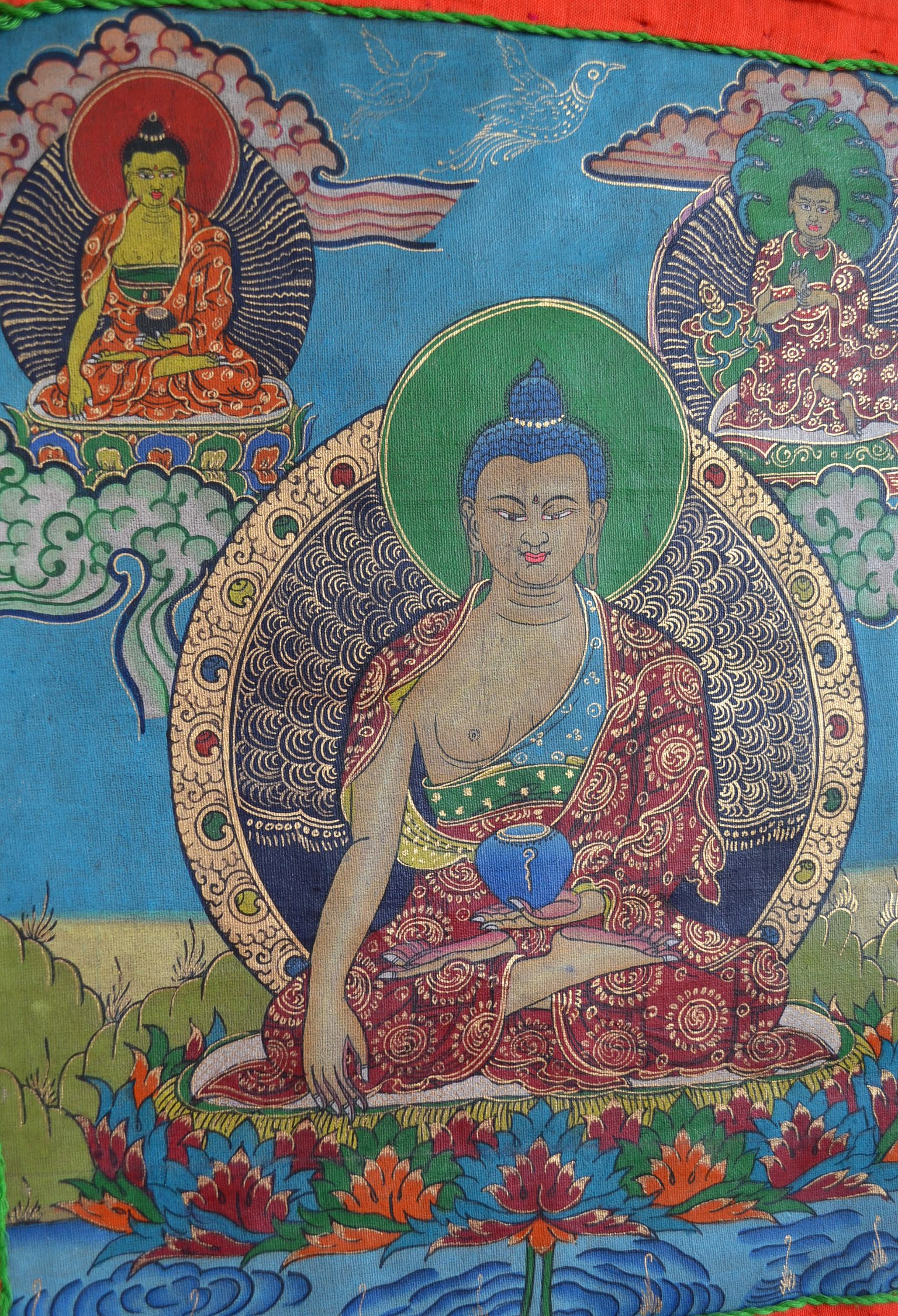 Thangka Tibetana Buddha Shakyamuni - imagine 3