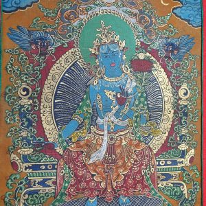 Thangka Tibetana Tara Albastra